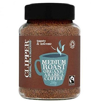 Clipper FT Org Medium Roast Ins Coffee 200g x 3 (Pack of 3)