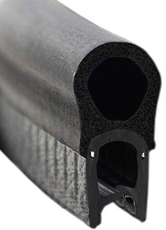 DO7 Dichtungsprofil von SMI-Kantenschutzprofi - Klemmprofil aus Weich-PVC - Klemmbereich 1-4 mm - Dichtschlauch obenliegend aus EPDM Moosgummi - einfache Montage, selbstklemmend ohne Kleber (10 m)