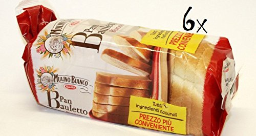 Barilla 6X Mulino Bianco Pan Bauletto Italian Bread with Olive Oil