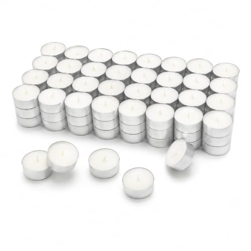 M.Professional Teelichter 8 Stunden Brenndauer 200er 400er 600er 800er 1000er Pack Gastronomie Kerzen Teelicht (600)