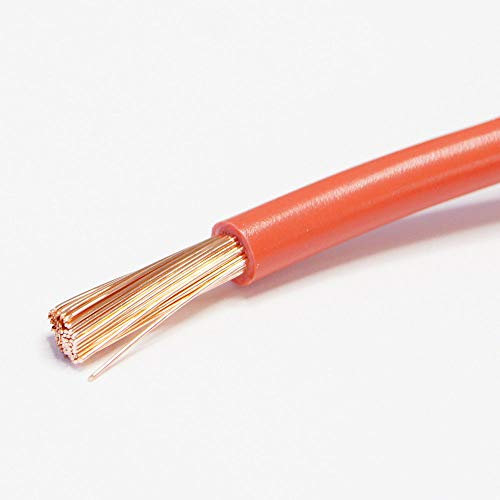 Red & Black Battery/Starter/Welding Flexible PVC Cable Wire 110/170/345 Amp 16mm 25mm 35mm by MKGT® (10mm² Red, 5 Meters)