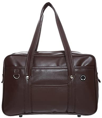 Poywuo Japanische Handtasche Schultasche PU Leder Reisetasche Japan High School Anime Cosplay Student Uniform Laptoptasche