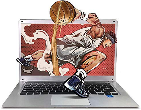 FANCY CHERRY HD 14 pulgadas portátil Ultrabook portátil Netbook PC ordenador Windows 10 Intel Quad Core procesador eMMC almacenamiento USB WiFi HDMI Cámara altavoz teclado