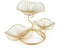 LANDTOM® Soporte de metal para cesta de frutas de 3 niveles, decorativo, color dorado (tipo A)