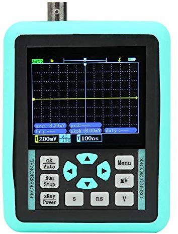 DS01511E + Mini Oscilloscope Numérique Portable Portable 2,4 Pouces, Bande Passante 120 MS/S, Fréquence D'échantillonnage 500 MHz, Prend en Charge La Forme D'onde de Référence de Verrouillage