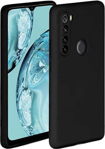 ONEFLOW Soft Case für Redmi Note 8T Hülle aus Silikon mit Kameraschutz, Silikonhülle mit erhöhtem Schutz fürs Display, Backcover Schutzhülle, weiche Handyhülle, Schwarz