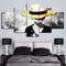 Gtart Mehrteilige Wandbilder Groß Bild Leinwand Bilder Wohnzimmer Modern Wandbilder Kunstdrucke Leinwandbilder XXL 5 Teilig Wandbild Schlafzimmer Anime Poster One Piece Monkey Ruffy Poster Poster