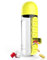 Bouteille d'eau portable 2 en 1 avec pilulier 7 jours pour les voyages et les médicaments le yoga, la course à pied, le cyclisme 600ml (jaune)