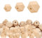 Dzsomt Geometrische Holzperlen 100 Stück Polygon Holzperlen Achteckige Perlen Holz mit Loch Holzperlen Eckig Polyeder Facettierten Holzperlen Natürliche Holzperlen für Schmuck Zubehör