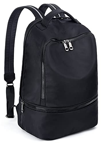 UTO Damen Herren Rucksack mit Schuhfach Wasserdichte Leichte Umhängetasche Reflektierende Bänder für Sport Gym Wandern
