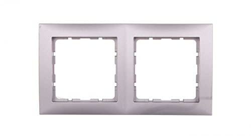 B.Quadrat Rahmen Doppelrahmen Aluminium 5310128994 Hager Polo 4011334471387
