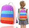 PeaMirmy Pop Rucksack Geldbörse für Mädchen, Pop Umhängetasche Kinder Zappeln Mini Rucksack Geldbörse für Mädchen, Pop Zappeln Spielzeug Tasche Geschenke