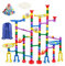 E-SMARTER Marble Run, Marble Game with 30 Glass Marbles, 16 Plastic Marbles and a Storage Bag, Marble Maze Race Track Game Set, Construction Toys for Kids 4+ Years Old, for Kids