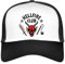 Spreadshirt Stranger Things Hellfire Club Logo Schwarz Trucker Cap, One Size, Weiß/Schwarz