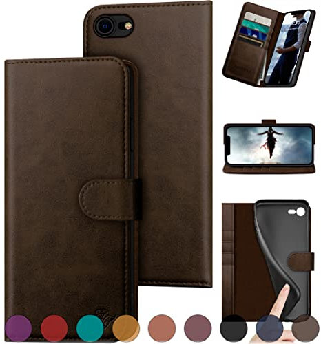 DuckSky for ZP iPhone SE 3rd 2022/8/7 Wallet case Brown
