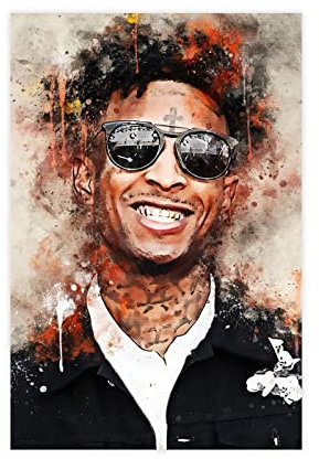 FABIVA 21 Savage Poster Leinwand 5 Leinwand Poster Wandkunst Dekor Druck Bild Gemälde für Wohnzimmer Schlafzimmer Dekoration Rahmen 50 x 75 cm