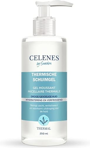 Celenes by Sweden Thermal Reinigungsschaumgel - Paraben- & Alkoholfrei, Angereichert mit Natürlichen Kräuterextrakten, Ideal für Trockene/Empfindliche Haut - 250ml