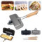 Sandwichmaker,Doppelseitige Sandwicheisen,Grill/Sandwich-Toaster,Sandwichtoaster,Waffeleisen Grill,Tragbar Toaster Pfannkuchenpfanne mit Griff,Grillpfanne Zum Braten von Eiern,Brot(Abschnitt 1)