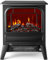 NETTA Stove Heater Electric Fireplace With Fire Flame Effect, Freestanding Portable Electric Log Wood Burner Effect - 1950W