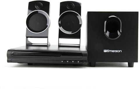 Emerson ED-8050 2.1-Kanal-Heimkino-DVD-Player und Surround-Sound-System mit Subwoofer, HDMI-Ausgang, USB-Wiedergabe und zwei Lautsprechern – ideal für immersives Film- und Musikerlebnis