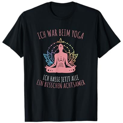 Yoga lustiger Spruch Achtsamkeit Ich hasse Menschen T-Shirt