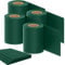 TOSANEO 4er Set PVC Sichtschutzstreifen 4 Rollen je 35m x 19cm 120 Clips Doppelstabmatten Zaun Zaunfolie Windschutz Sichtschutz Grün