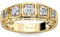 Jeulia 925 Sterling Silber Ring Damen Gelbes Gold Verlobungsring Ewigkeitsringe Eheringe Zirkonia Kristall Damenring zum Jubiläum, Weihnachten, Valentinstag (Runder Schnitt, 64(20.6))
