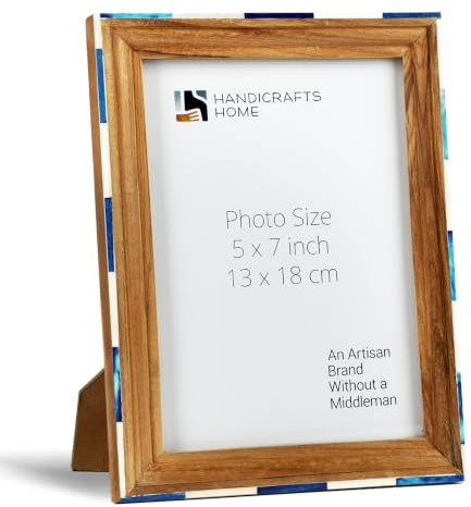 Handicrafts Home 5x7 Picture Frames - Vintage Style Wall Hanging & Desk Decor - Farmhouse Photo Frames for Living Room Office & Home Decor, Gift Picture Frame, Pre Wedding, Family Pictures, Carousel