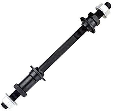 Jeorywoet Bike Wheel Hub Axle, 180mm Rear Solids Spindle Shaft, Lever Mountain Cycling Accessories, Bike Repair Tool Accessories for Bicycle Bike