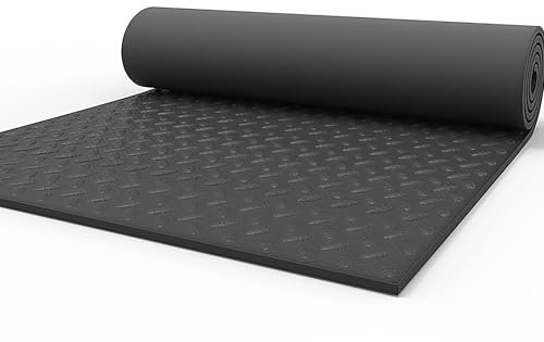 ZEOPLE Laufband unterlage, Unterlegmatte für fitnessgeräte, Bodenschutzmatte Für Sportgeräte Fitnessgeräte, Fitness Unterlegmatte für Crosstrainer, Rollentrainer und andere Fitnessgeräte(175x80x1cm)