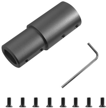 ziyany Teile für Elektroroller Universal Roller Lenker Erhöhung Rohr Aluminium Legierung Verlängerung Rohr Elektrische Roller Kompatibel Mit Xiaomi M365/1S/Pro 2 Teile(Black)