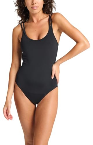 Modibodi Period Swimwear Women One Piece Light Absorbency 20ml Leakproof Period Swimsuit Swimming Costume UV50+ Quick Dry Comfortable Fit Black