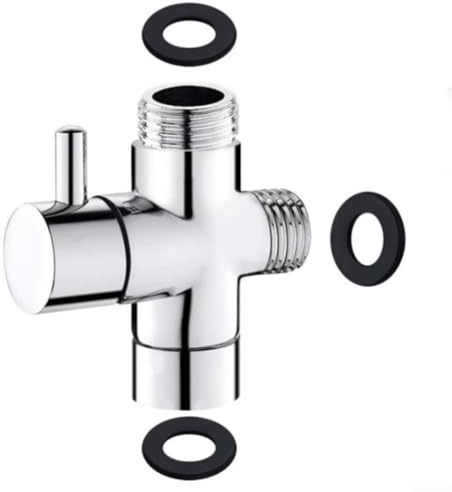 Water Distributor,G1/2 Three-Way Diverter Valve Three-Way Adapter Converter Faucet Connector For Bidet Sprayers And Showerheads