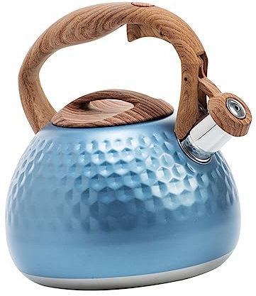 OKUMEYR Edelstahl-wasserkessel Mit Pfeifteekanne Großes Fassungsvermögen Für Tee Kaffee Oder Geeignet Für Gasherd Und Induktionsherd