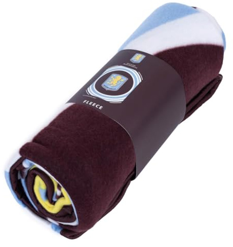 FOCO Aston Villa FC Pulse Fleece Blanket, Bedroom, Sports, Gift