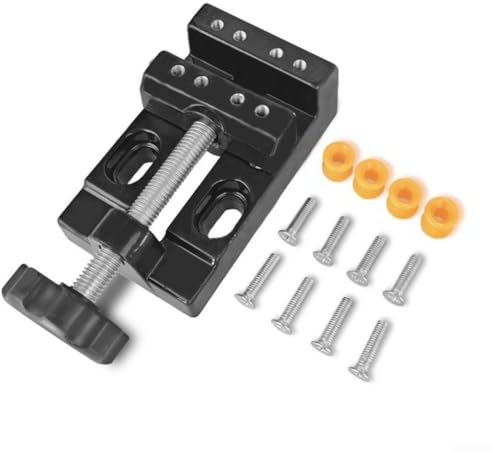 Flache Klemme mit Paralleltischzange für Uhrenreparatur und Schmuckschnitzwerkzeuge, Aluminium-Legierung, Schraubstock für präzises Klemmen und Gravieren
