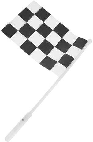 Toyvian Drapeau à Carreaux Lumineux LED pour Courses Nocturnes Drapeau de Course à Main Facile à Utiliser pour Événements Intérieurs et Extérieurs