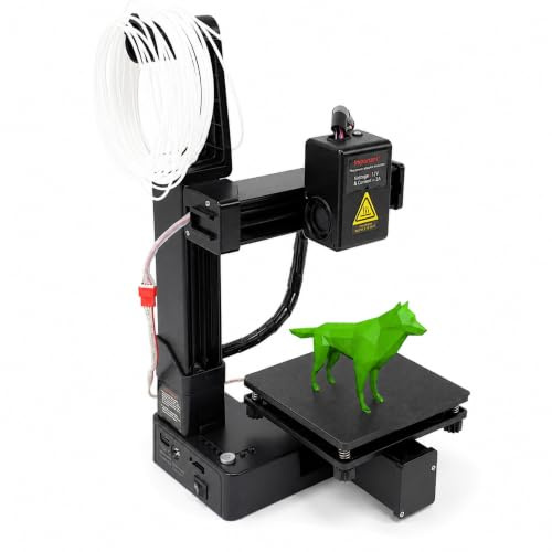 Ouitble 3D Drucker Kleiner 10-40mm/s Mini 3D-Druckmaschinen für Anfänger Heimwerker Unterstützt PLA TPU 1.75mm Filament, 3D-Drucker Druckgröße 100x100x100mm (EU-Stecker, Schwarz)