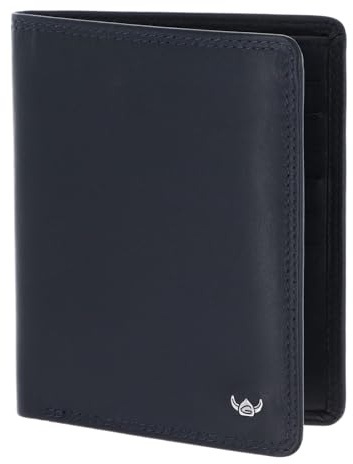 Golden Head Leder Kartenetui Polo RFID Protect Scheintasche ohne Münzfach 1328 Marineblau dunkelblau