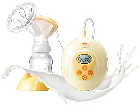 Hermano tiralatte elettrico, tiralatte elettrico professionale portatile con lo design super quite, KINYO tiralatte silicone con Allattamento con biberon e massaggio al seno