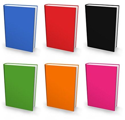 Book Sox Stretchable Book Cover: Jumbo 6 Print Value Pack. Fits Most Hardcover Textbooks up to 9 x 11. Adhesive-Free, Nylon Fabric School Book Protector Easy to Put On Jacket wash Re-use (Solid)