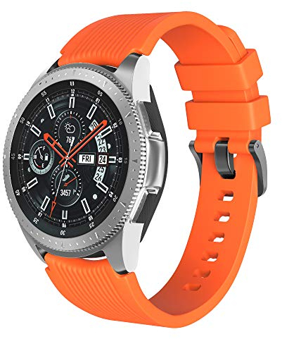 Shieranlee 22mm Silikon Quick-Fit Armbänder für Samsung Galaxy 46mm/Gear S3 Frontier/S3 Classic/Huawei Watch GT/GT 2 Smartwatch - Soft Silicone Wrist Strap Adjustable Replacement Sport Bands