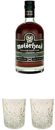Motörhead RUM 0,7 Liter + Rum Glas 1 Stück + Rum Glas 1 Stück