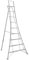 Henchman Tripod Ladder with 3 Adjustable Legs – Strong but Lightweight ladder for Homeowners, Builders & Landscapers - For Use On All Terrains - 8ft