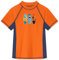 BesserBay Jungen Orange Top Badeshirt UV Shirt mit UV-Shutz Swimsuit Bademode Kurzarm Rashguard 110