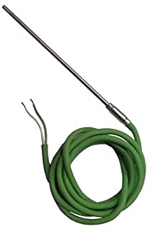 Sonda di Temperatura K-IEC L.1,2 mt - Stufe a pellet Ravelli, Nobis - Termocoppia K - Incoloy - Verde - Vite - Montaggio a parete o su pannello