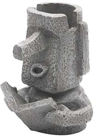 BESPORTBLE Brillenständer Osterinsel - Lustige Moai Figur Brillenhalter und Stiftehalter, Katzen Brillenhalter, Modernes Design für Mehrere Brillen Desktop Ornament Zuhause Dekoration