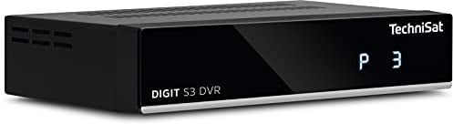 TechniSat DIGIT S3 DVR - hochwertiger digital HD Sat Receiver (HDTV, DVB-S/S2, PVR Aufnahmefunktion, Timeshift, HDMI, USB, vorinstallierte Programmlisten, Unicable tauglich, AAC-LC) schwarz