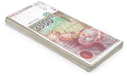 Scratch Lover - Faux billets 100 x 2000 Pesetas - Argent - Jouets et jeux - Pour enfants