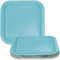 Unique 16 assiettes carrées en carton 18 cm Bleu sarcelle 46861